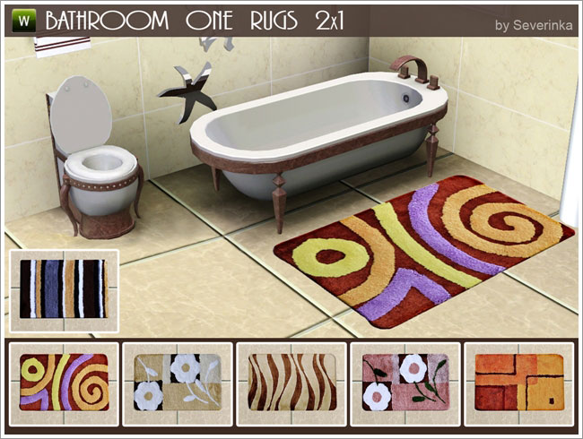 Bathroom one rugs 2x1